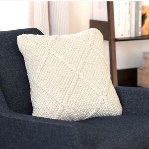 Article Criss Pillow Natural Ivory Decorative Pillow 20x20